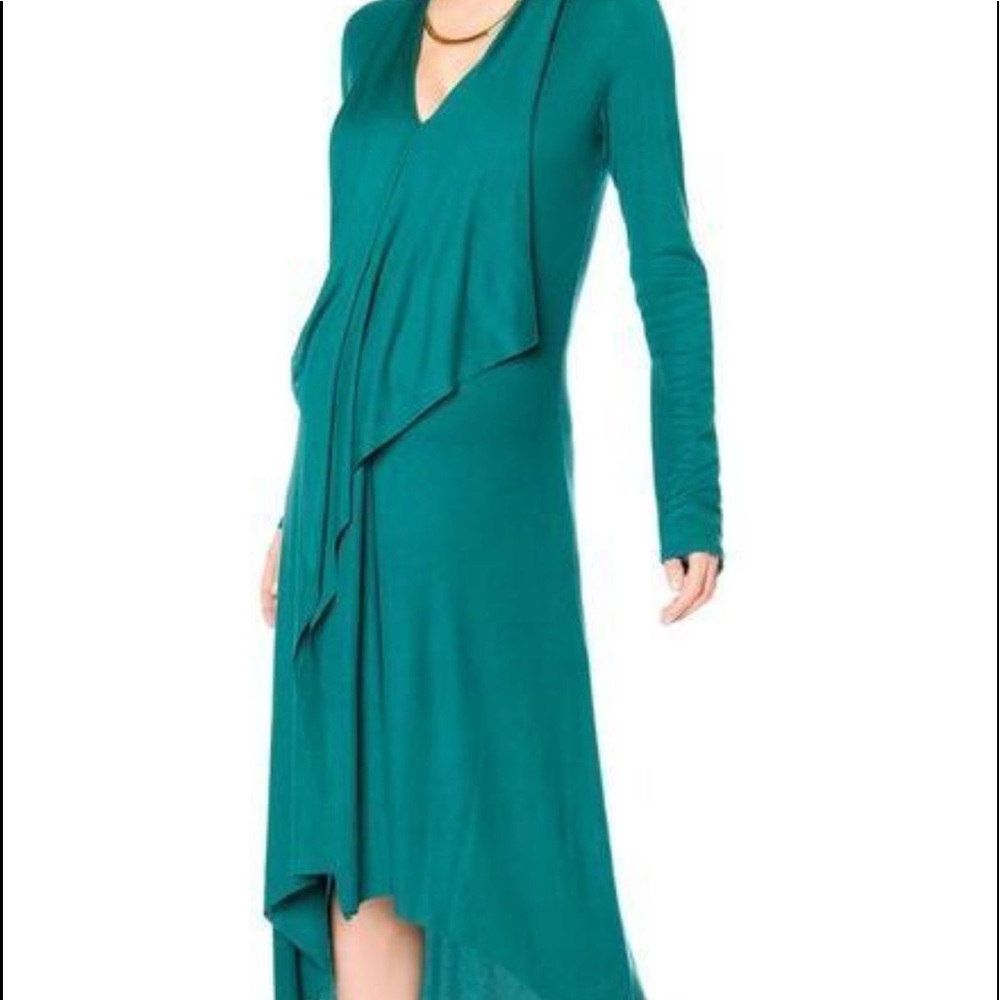 BCBG draped maxi maternity dress